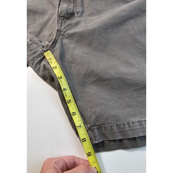 Cabelas size 38 rip stop active outdoor working shorts casual green chino ^ - Picture 5 of 6